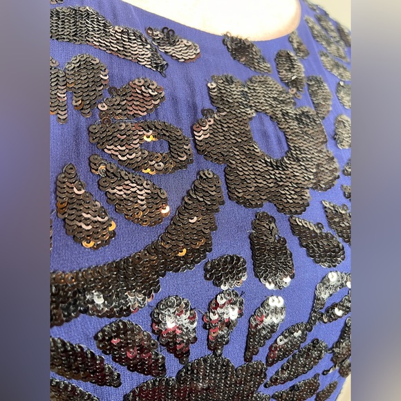 EUC Aidan Mattox Floral Sequin Dress - Picture 8 of 12